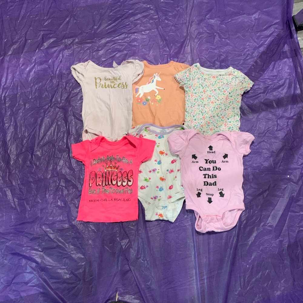 Gerber Pink and Orange Bodysuits Set for Everyday Comfort
